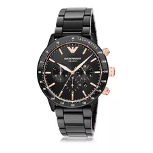 Reloj Emporio Armani Ar70002 Cerámica Original Color De La Correa Negro