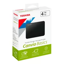 Toshiba - Disco Duro Externo Toshiba 4tb Canvio Basics Usb 3