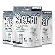 Kit Com 3 Evita Mofo Secar Original Closet Sem Perfume 250g