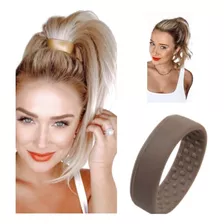 Pony-o Liga Cabello Coleta Con Volumen Scrunchie Color Café Claro