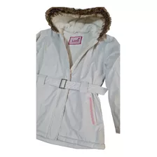 Campera Termica Impermeable Nena Interior Polar. Parka