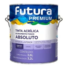 Tinta Acrílica Fosco Premium Absoluto 3,6litros - Futura Cor Erva Doce