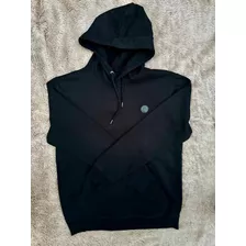 Sudadera Negra Con Gorro Volcom Talla M De Hombre Original