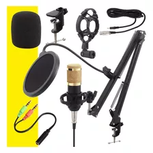 Kit De Microfono Condensador Profesional Studio + Accesorios