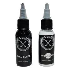 Combo 2 Tintas Extreme 1oz Blanco Y Negro - Tatuar Tattoo