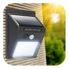 Luminaria Solar Led Luz Automática Sensor De Presença Ip67