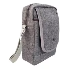 Bolsa Feminina Shoulder Termica Alça Tiracolo Transversal Cor Cinza