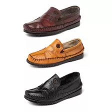 Sapato Mocassim Masculino Sapatilha 100% Couro Frete Grátis