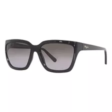 Salvatore Ferragamo-sf1018s 001 Rectangle Gafas De Sol Negro
