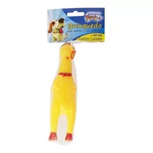 Mini Galinha Brinquedo Mordedor Para Cachorro C/ Som16,5cm