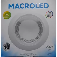 Panel Premium Macroled Led Cob. De 20 W - Luz Fria