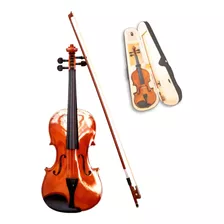 Violino Acústico 4/4 Com Case Térmico, Arco, Breu. Spring