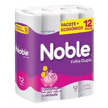 Papel Higiênico Noble Folha Dupla Pacote C/ 12 Rolos