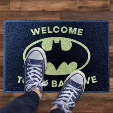 Tapete Capacho Batman Welcome To My Batcave 60x40 Oficial Dc