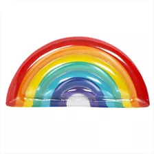 Bóia Inflável Piscina Arco Iris Gigante Adulto - Oferta