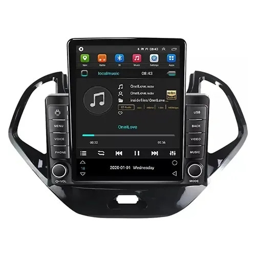 Estereo Ford Figo Pantalla Tesla Android Radio Wifi Gps Bt  Foto 4