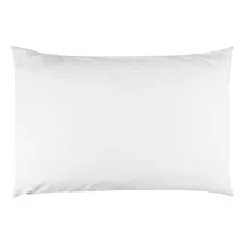 Fronha Capa Travesseiro Infantil 100% Algodão Branco 40x30cm