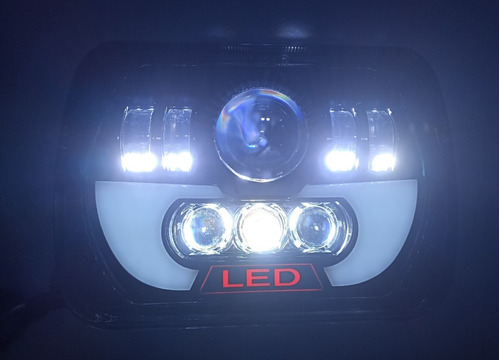 Faros Ledr Lupa Alta Intensidad Camion Ford Fseries Foto 9