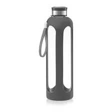 Swig Savvy Botella Agua Vidrio 32 Oz + Funda Silicona Gris