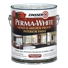 Pintura Latex Interior Perma White Semi Bril 1 Lt Zinsser Mm