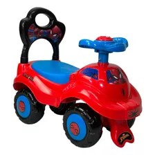 Montable Para Niños Spiderman Carrito Correpasillos De 54 Cm Color Rojo