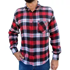 Camisa Masculina Country Xadrez Flanelada - Ref: 1109