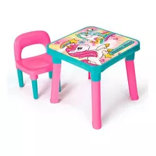 Mesa Com Cadeira Unicórnio Mágico 83743 Fun Divirta-se