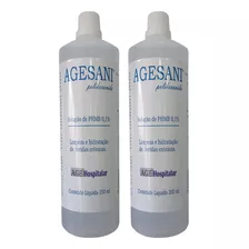 Kit 2 Polihexanida Solução Phmb 350ml Tratamento De Feridas