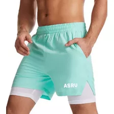 Short Con Licra Deportiva Correr 2 En 1 Calidad Asrv Moda Rw