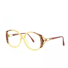 Lente Óptico Dior 2709 Oversized Honey Yellow Red Brown 58mm