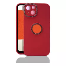 Capa Celular Silicone Aveludada Com Strass Brilhante R9