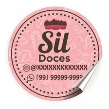 250 Adesivos Personalizados 3x3cm Geladinho Bidu Chupe Chupe