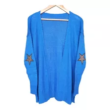 Saco Campera Cardigan De Mohair Con Apliques De Estrellas 