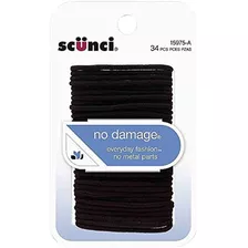 Scunci Sin Daños Elasticos Para El Cabello, Pequeño, Negr