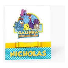 Kit 20 Convites Infantil 1 Aninho Galinha Pintadinha