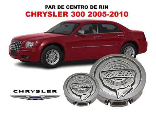 Par De Centros De Rin Chrysler 300 2005-2010 54 Mm Foto 2