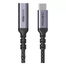 Cable Extensor Usb C 3.1 Gen2 1mtr 10gbps 100w Data/pd/video