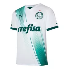 Camiseta Puma Palmeiras Torcedor Away Jsy - Branco/verde