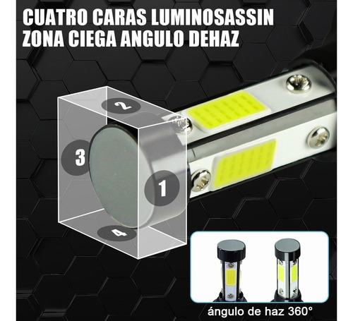 Kit De Focos Led De 4 Lados 12000lm 9005 9006 Para Chevrolet Foto 3