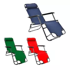 Silla Reposera Plegable Playa Camping Terraza - 2 Posiciones