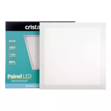 Kit 8 Painel Plafon Led 36w Embutir 40x40 Branco Frio Slim