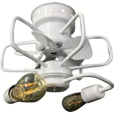 Ventilador De Teto Compacto E Potente Bivolt 8095 Branco 