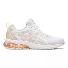 Tenis Asics Gel Quantum 90 Iv Feminino Branco/dourado