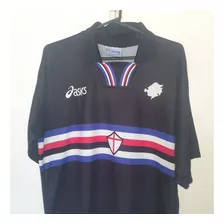 Camiseta Asics Sampdoria Alternativa Negra 1997 #3 Talle L