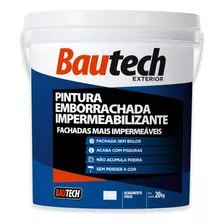 Pintura Impermeabilizante Emborrachada Fachada Bautech 20kg