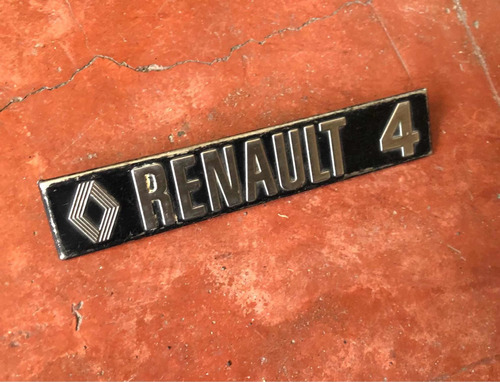 Emblema Tapa Trasera Renault 4 1970 1971 1972 1973 1974 1975 Foto 2