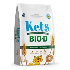 Areia Higiênica Granulado Para Gatos Kets Bio-d 3kg Alfa Pet