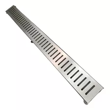 Ralo Linear Inox 10x100 Reforçado Com Aro Tela Anti Inseto