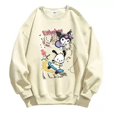 Sudadera De Algodón Moda Bonito Patrón Pochacco Y Kuromi