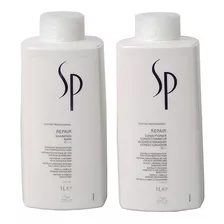  Shampoo + Acondicionador Wella Sp Repair Profesional 1000ml